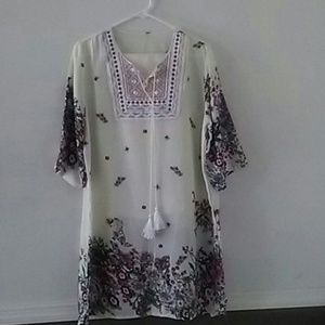 Floral print long sleeves shirt for women